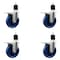 Service Caster 5'' Solid Poly Swivel 1-7/8'' Expanding Stem Caster Set Total Lock Brake, 4PK SCC-EXTTL20S514-SPUS-178-4 - alternate 1